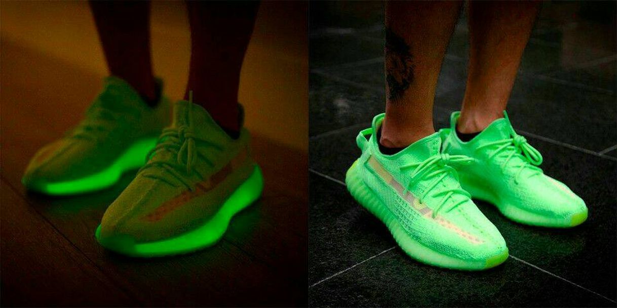 Moda Yeezy 350 v2 'glow in the dark'