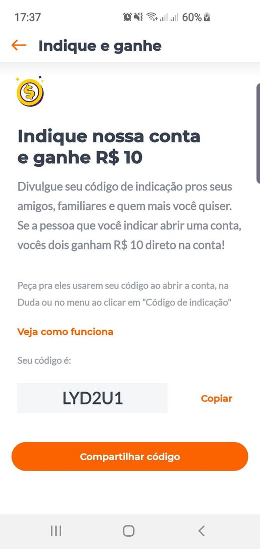 Moda Banco Digital  pagando 10 reais por cadastro