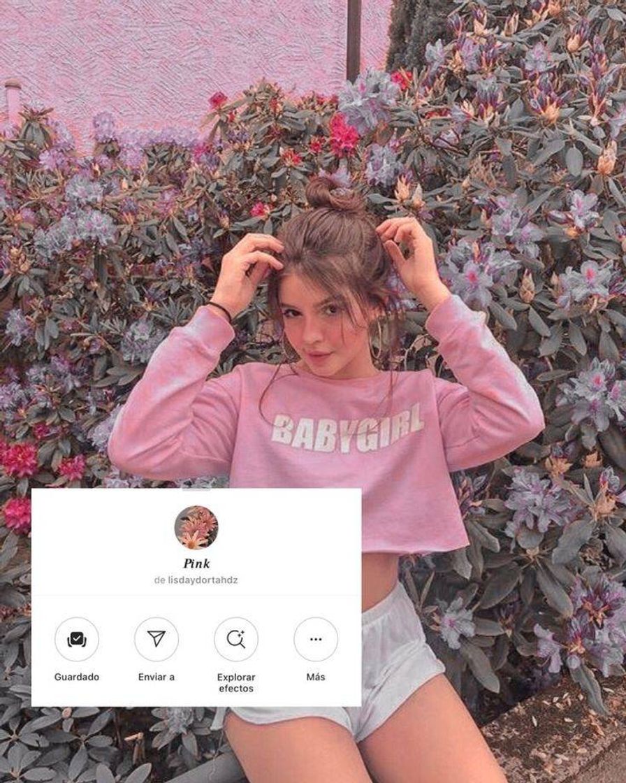 Fashion Filtro do Instagram rosa💗