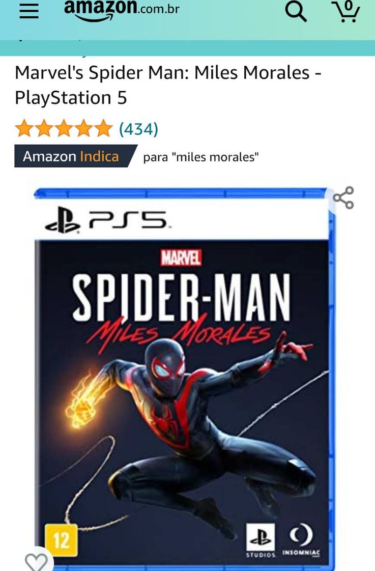 Moda Jogo homen Aranha Ps5