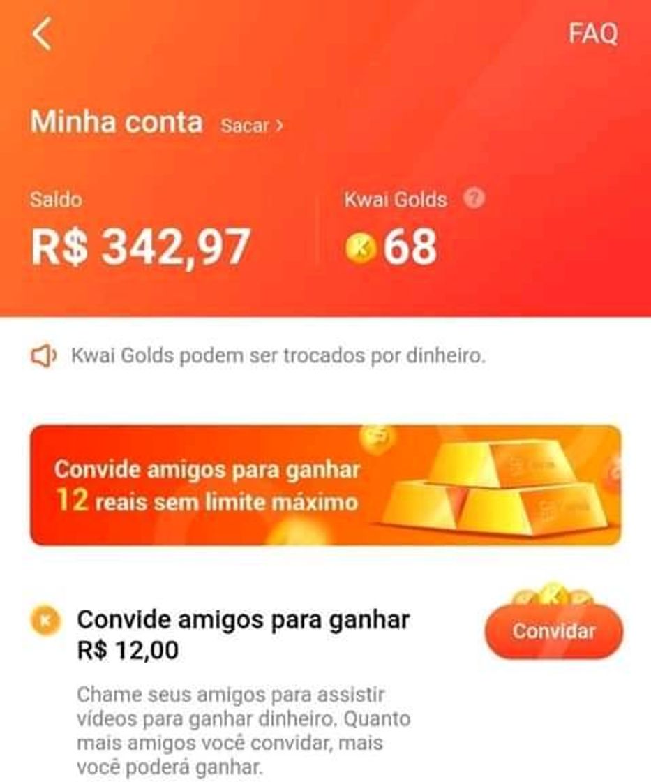 Moda "Kwai" 🤑melhor que o tik tok, baixe e ganhe R$20,00 hoje💰