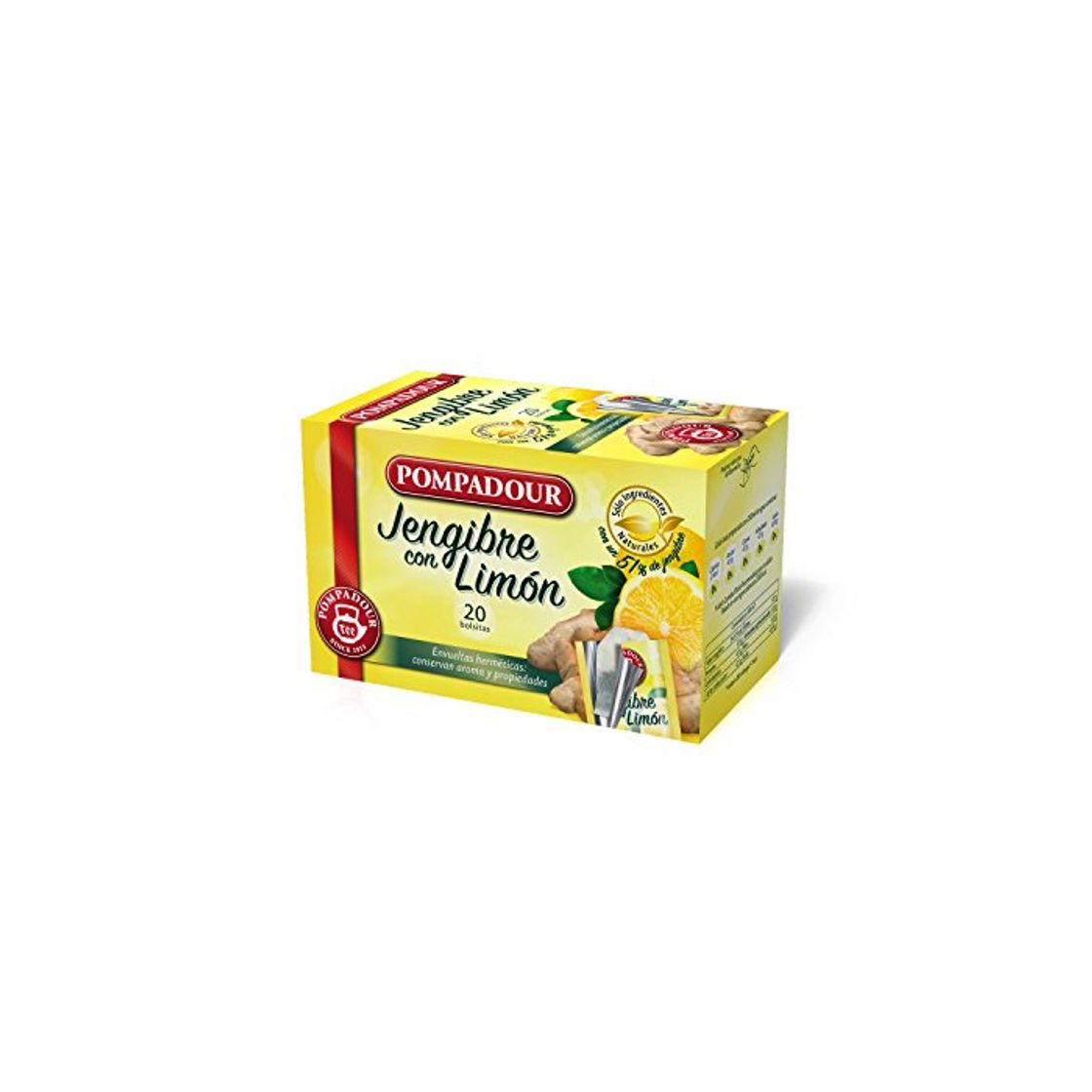 Product Pompadour Té Infusion Jengibre con Limón