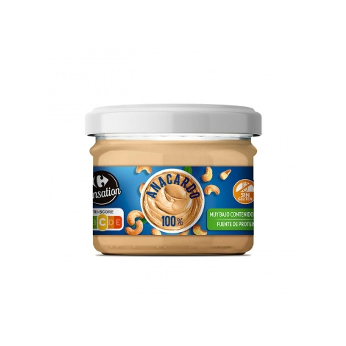 Social Crema de anacardo Carrefour Sensation sin gluten 200 g