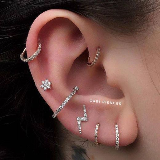 Piercings na orelha 