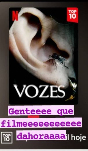 Vozes novo filme de terror fa Netflix 