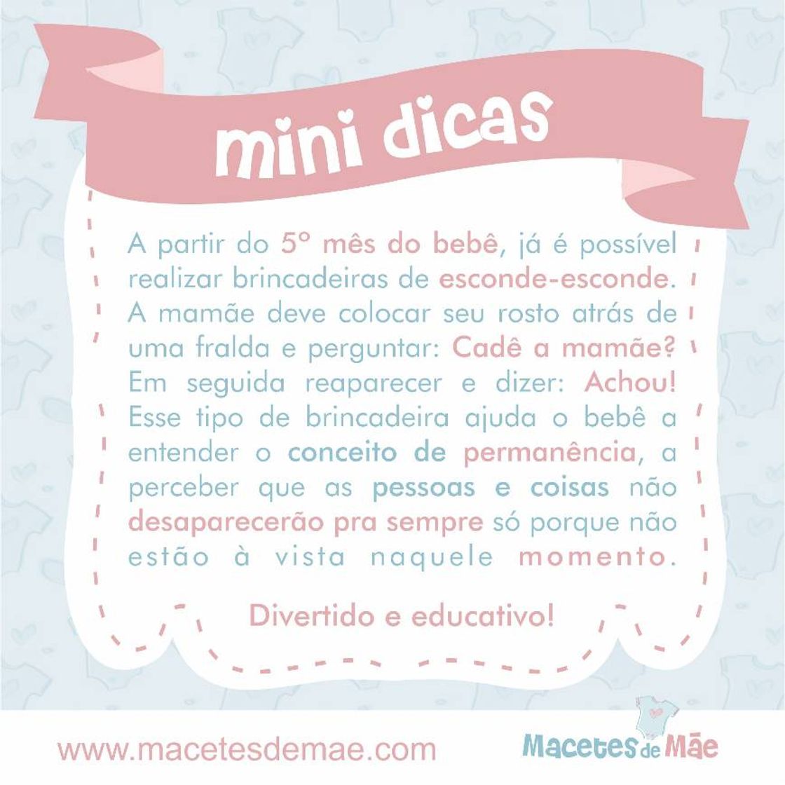 Moda Dica divertida e educativa 