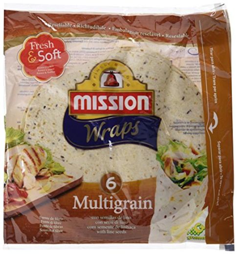 Mission Wraps Multigrain - 6 Paquetes de 370 gr - Total