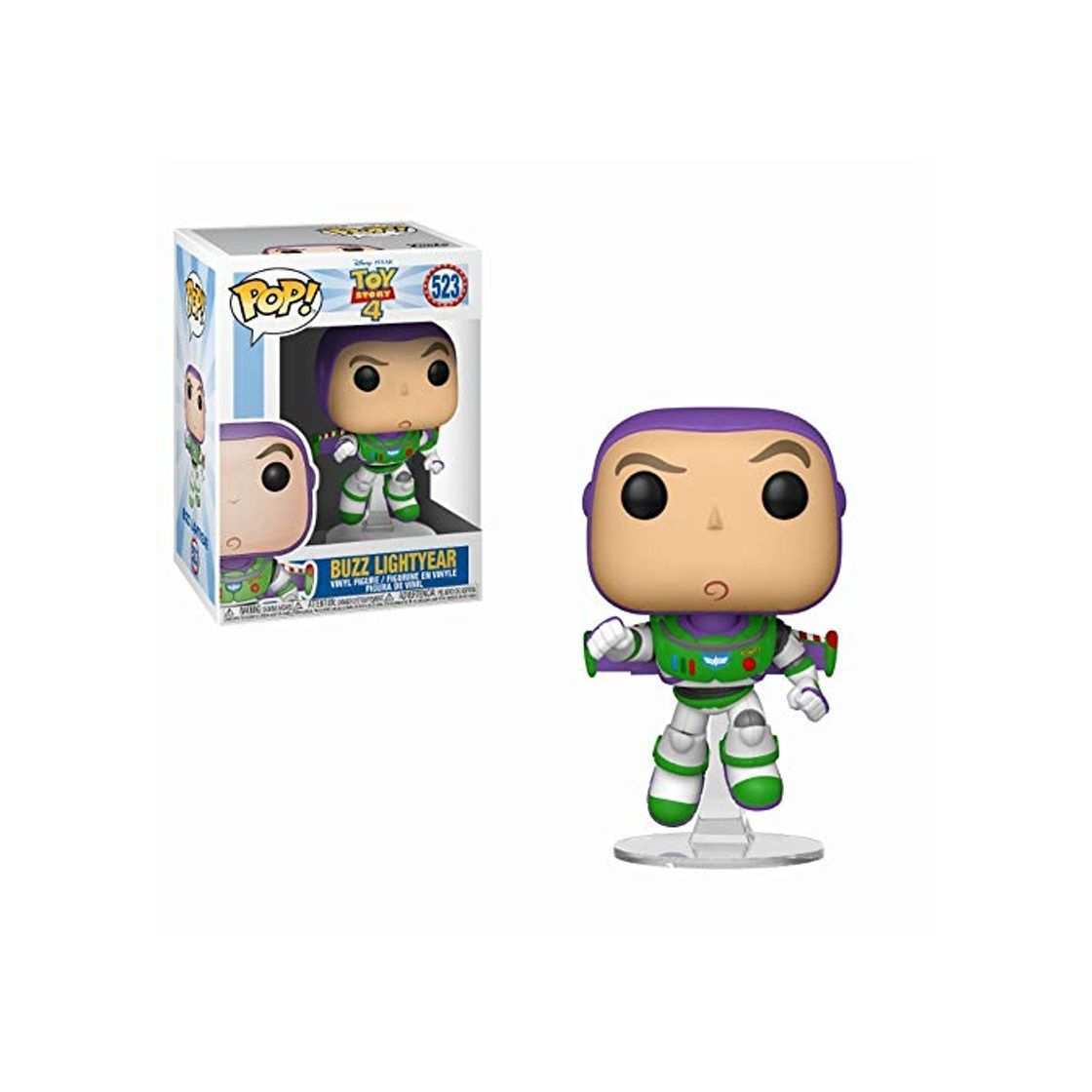 Games Funko- Pop Vinilo: Disney: Toy Story 4: Buzz Lightyear Figura Coleccionable,