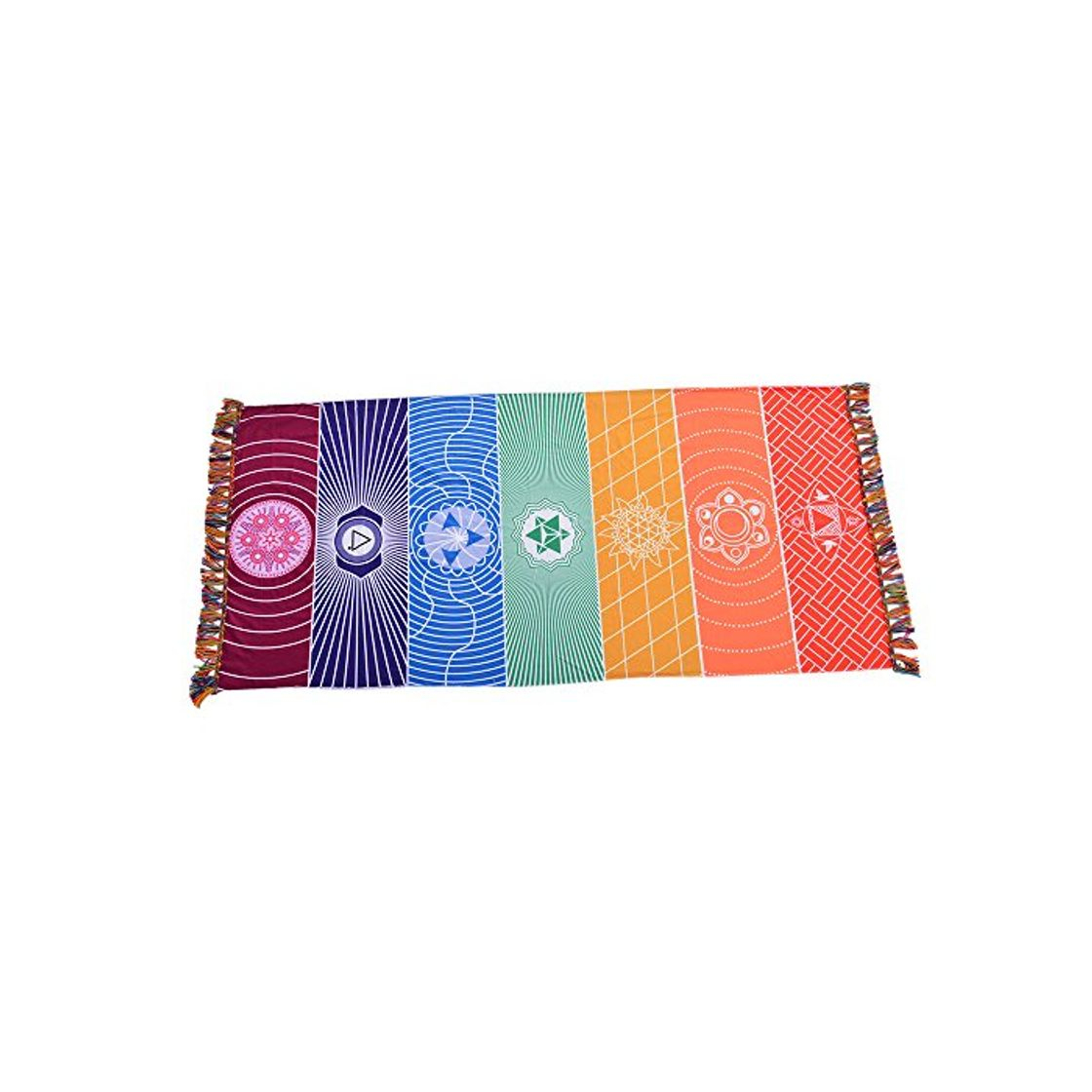 Producto laamei Tapiz de Arcoíris Mandala Manta de Playa Esterilla de Yoga Tapiz