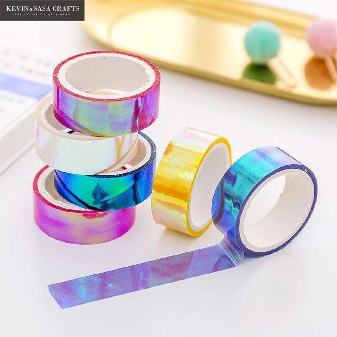 Moda Washi Tape Holográfica 😱