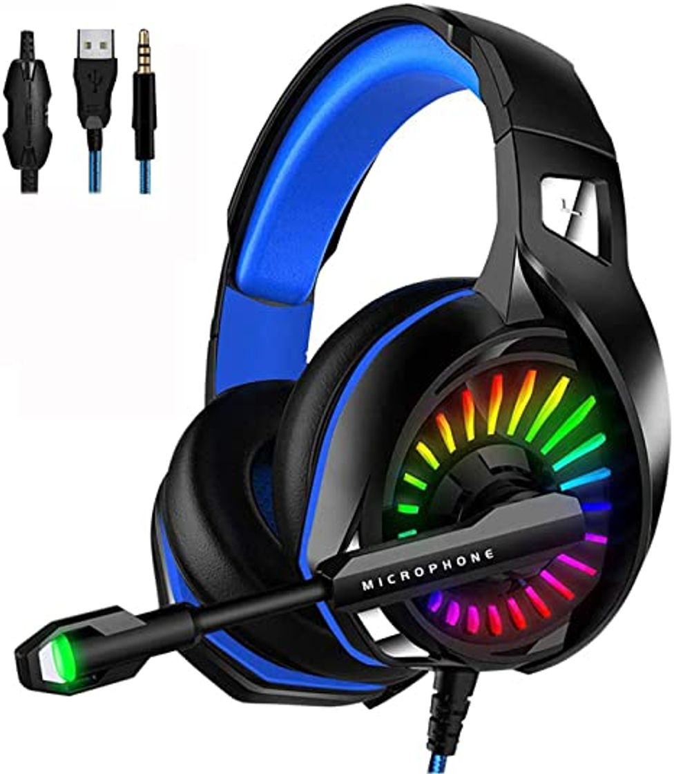 Electronic Cascos PS4, YINSAN Auriculares Gaming Estéreo da 3,5 mm Jack con Micrófono