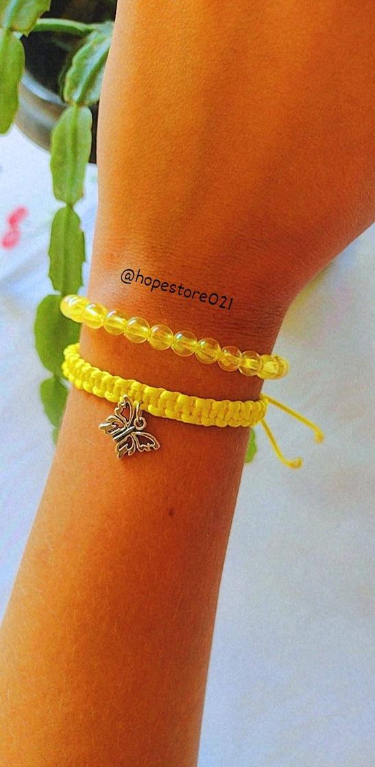 Fashion Mix de pulseira amarelo 