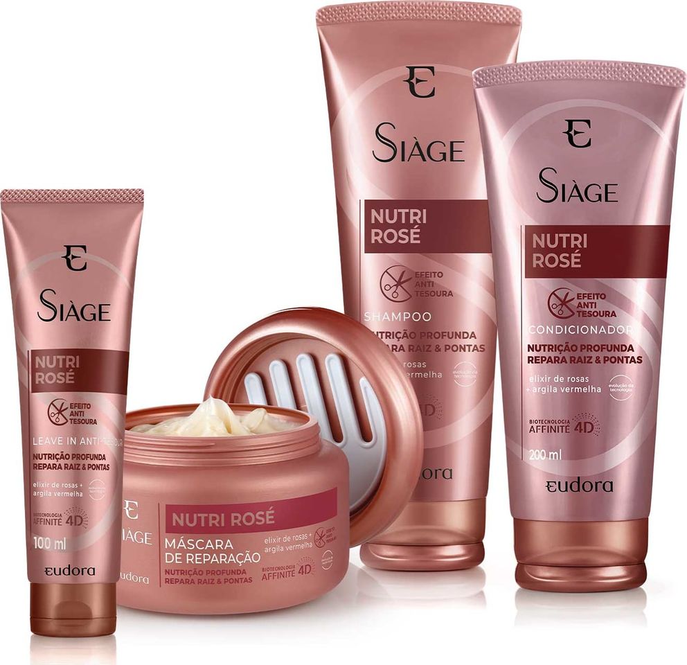 Social Kit Siàge Nutri Rosé Completo para cabelos — Eudora