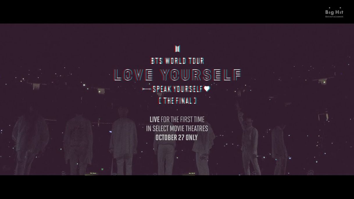 Película BTS World Tour 'Love Yourself - Speak Yourself' (The Final) Seoul Live Viewing