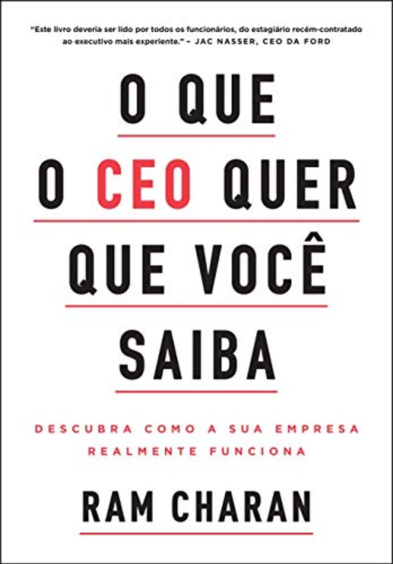 Books O que o CEO quer que você saiba