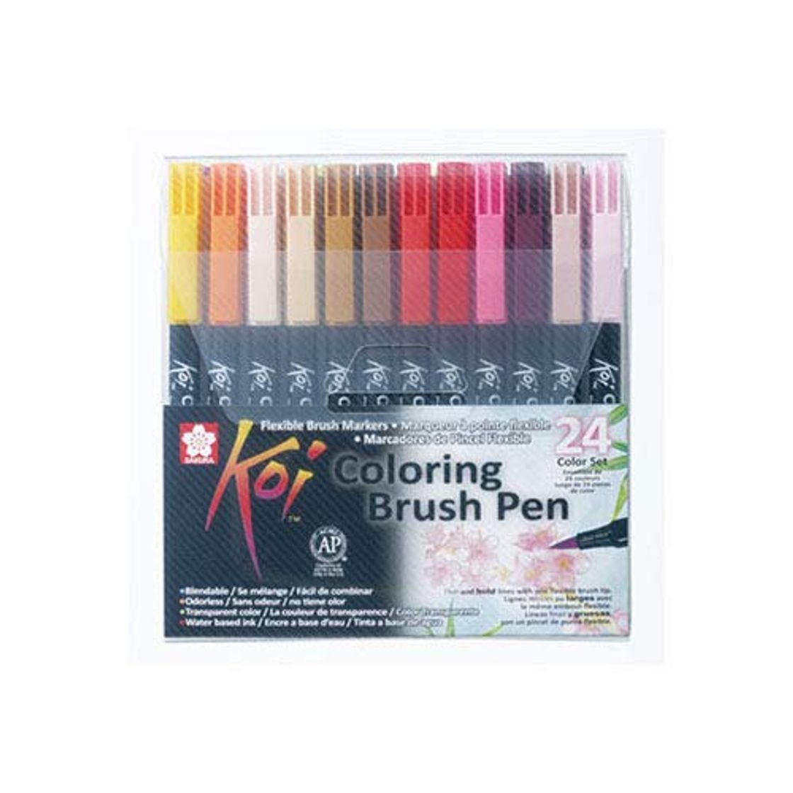 Social Sakura KOI Coloring Brush Set 24 - Pack de 24 rotuladores