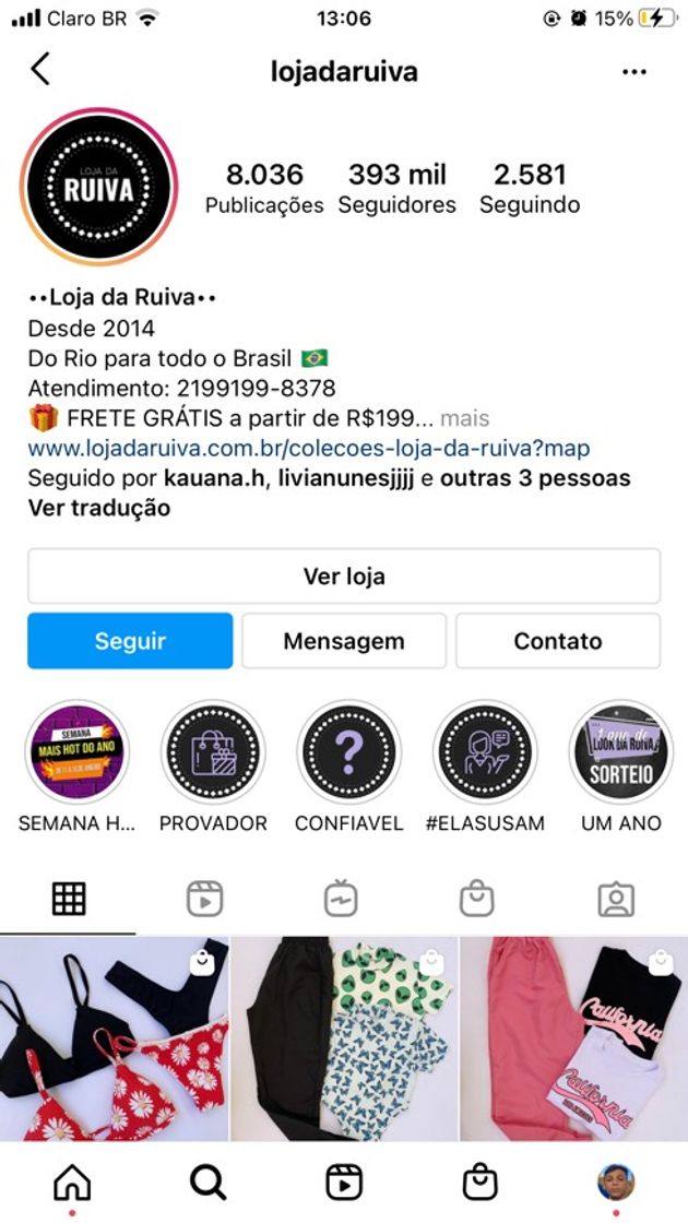 Loja da ruiva