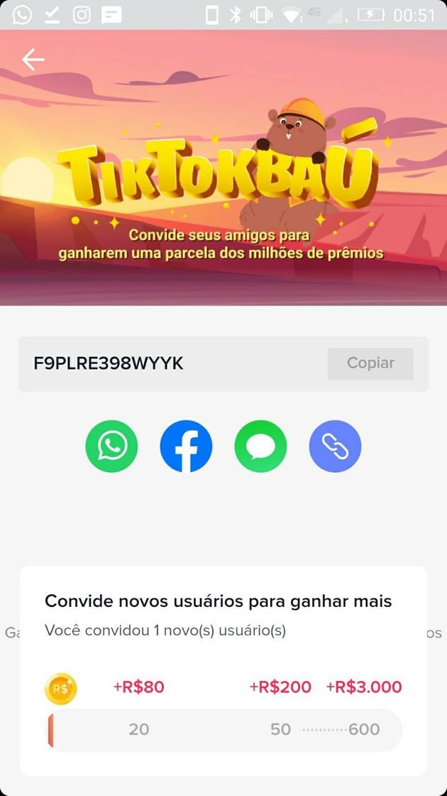 Moda novos usuário baixem tik tok coloquem cód:F9PLRE398WYYK