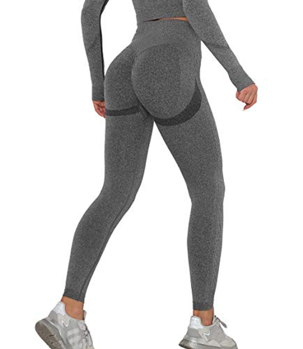 Moda KIWI RATA Leggins Deportivos Mujer Push up Mallas Pantalones Cintura Alta Yoga Leggings Pantalón Moda Sin Costuras para Fitness Running Deporte Elásticos y Transpirables