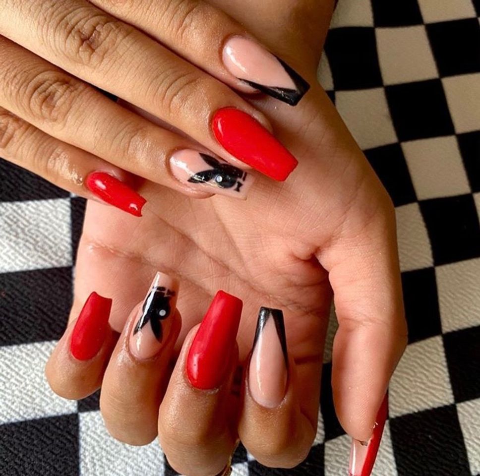 ❤️Playboy nails🖤