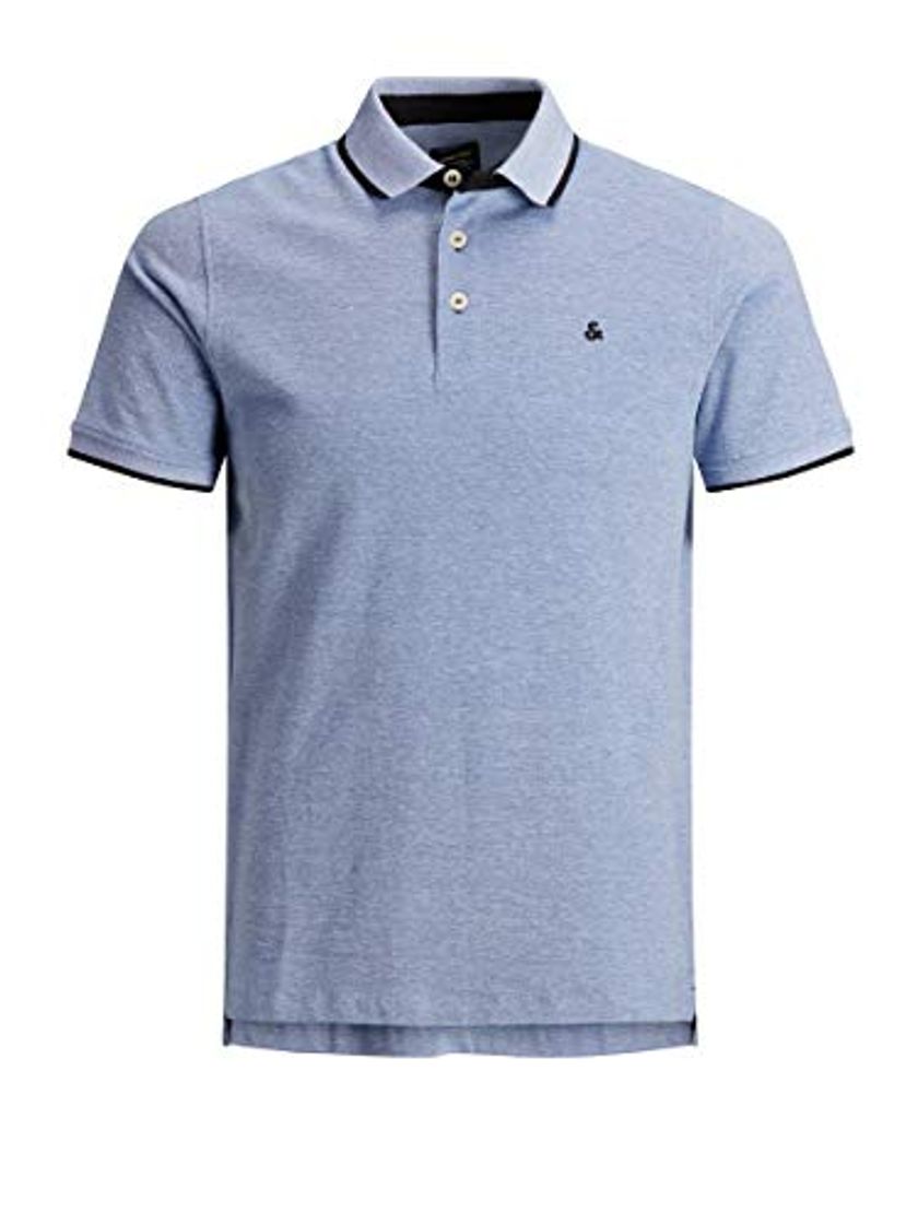 Moda Jack & Jones Jjepaulos Polo SS Noos, Azul