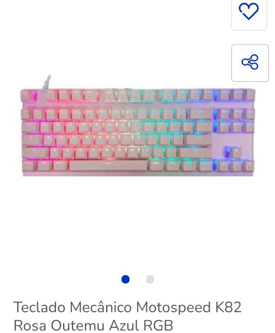 Moda Teclado gamer rosa