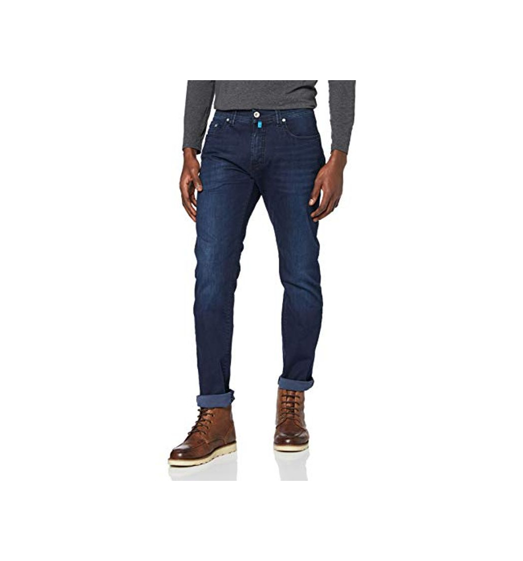 Moda Pierre Cardin Lyon Tapered Futureflex Strech Denim Vaqueros, Azul