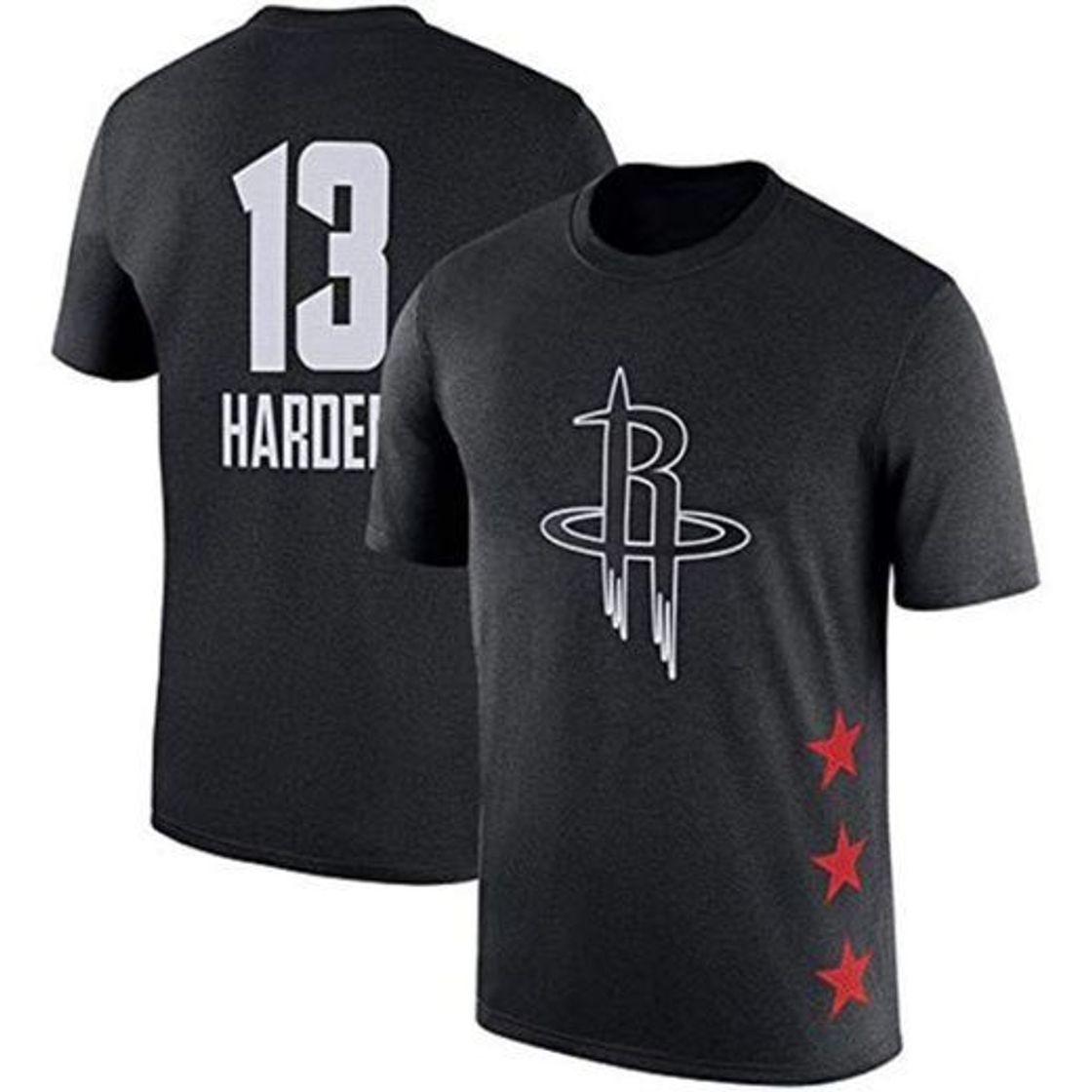 Moda NBA Houston Rockets James Harden # 13 Camiseta De Manga Corta De Verano Jersey De Algodón Casual Sports Tops Sueltos