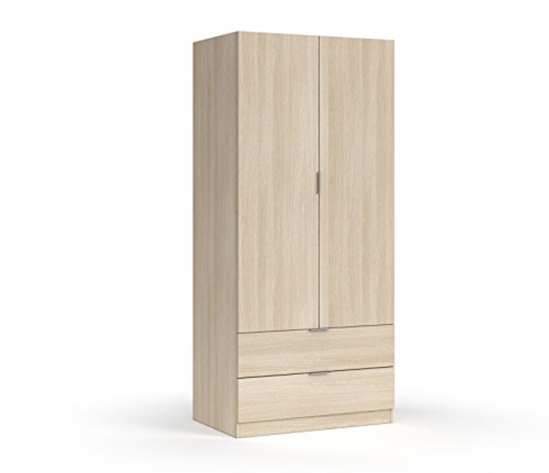 Social Habitdesign 00X222R - Armario ropero de 2 Puertas, Mueble Armario con 2
