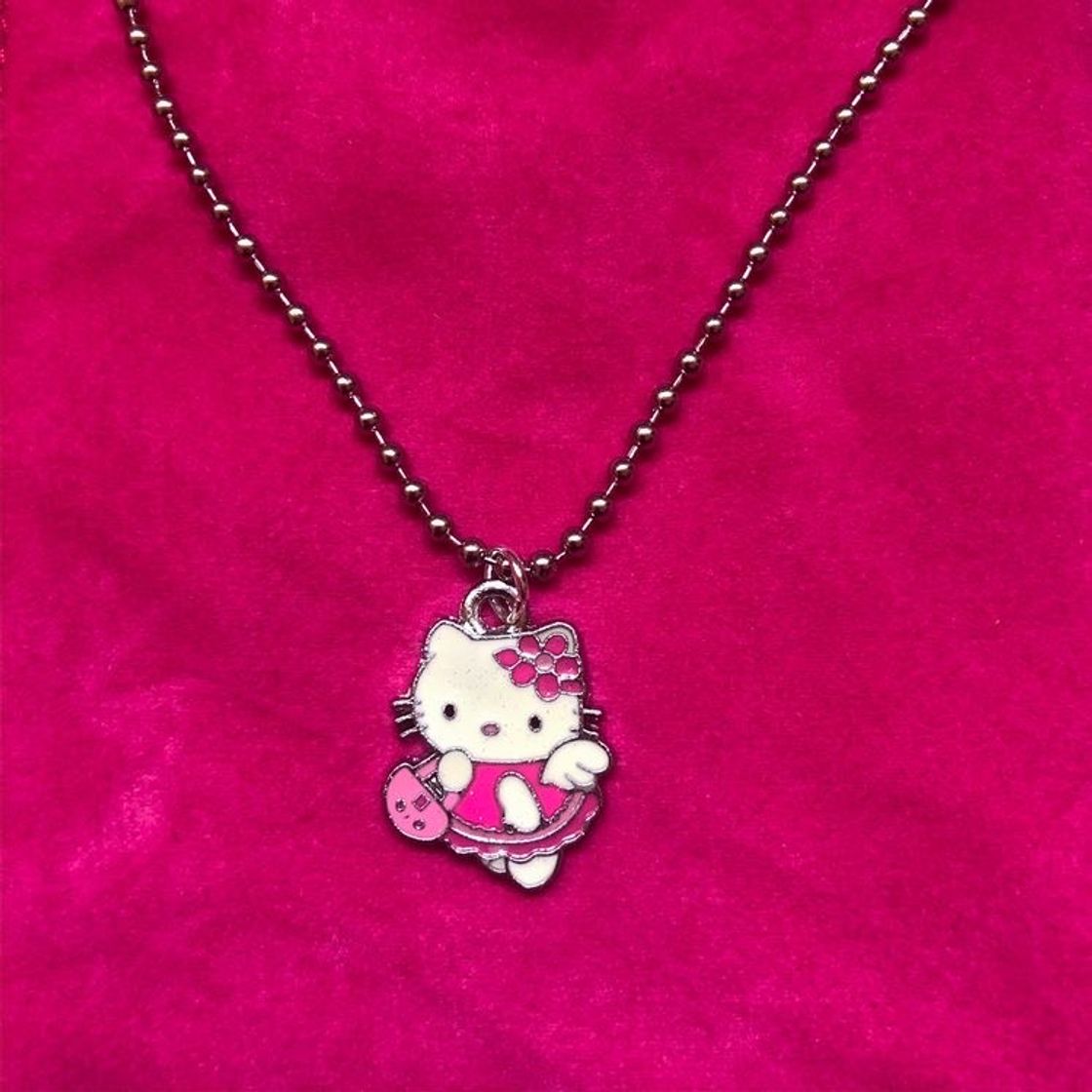 Moda  Colar hello kitty 