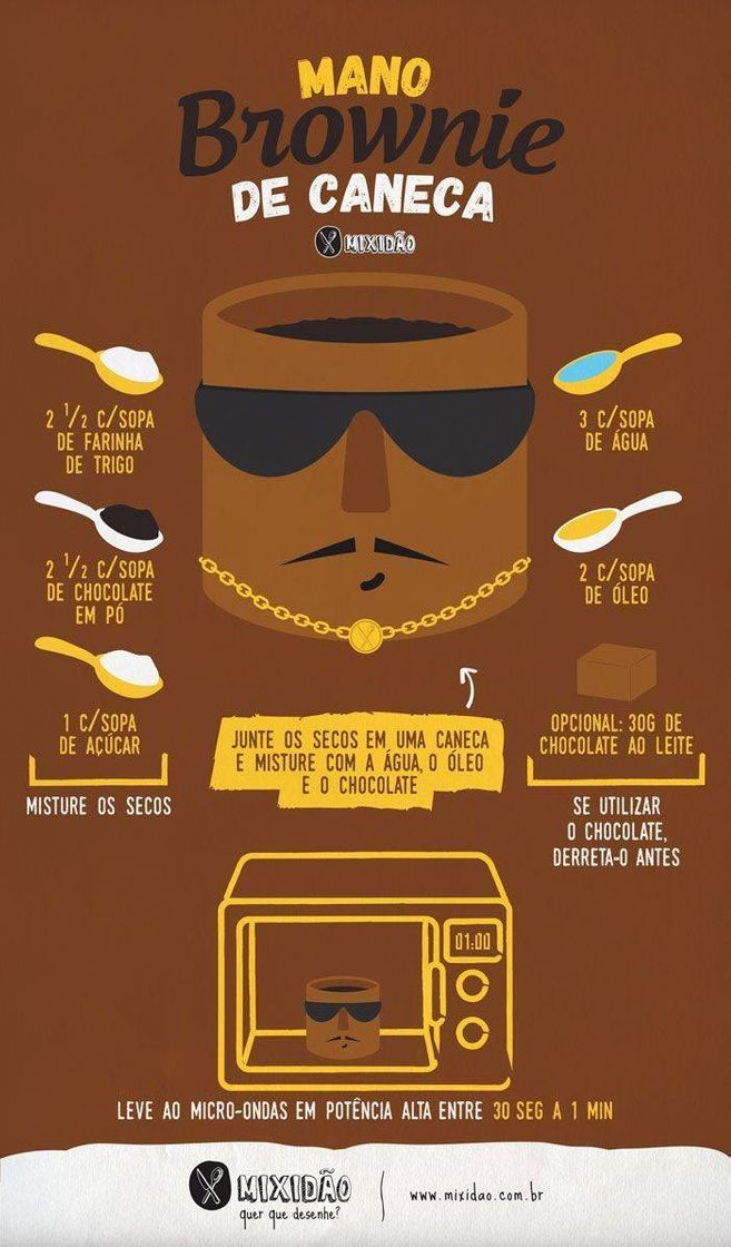 Social brownie de caneca
