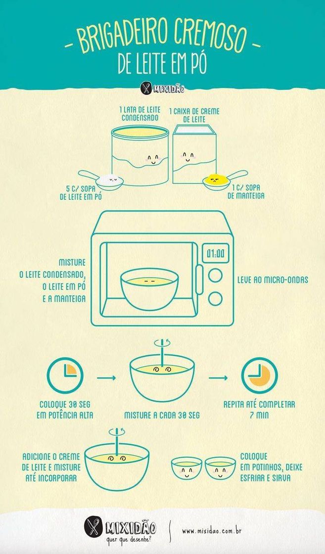 Social brigadeiro de leite em pó