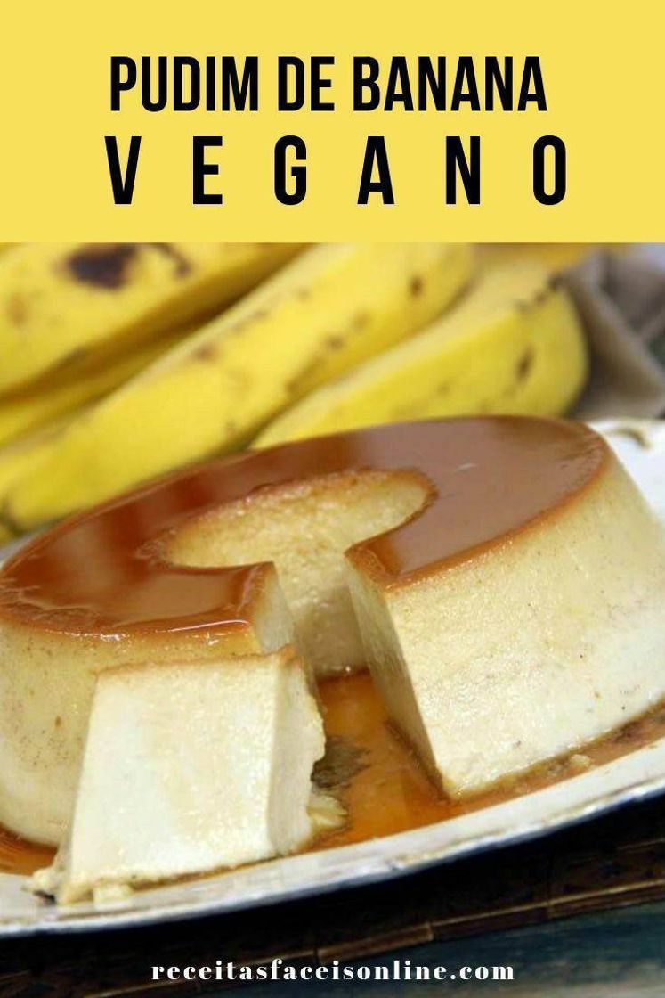 Moda Pudim de banana vegano