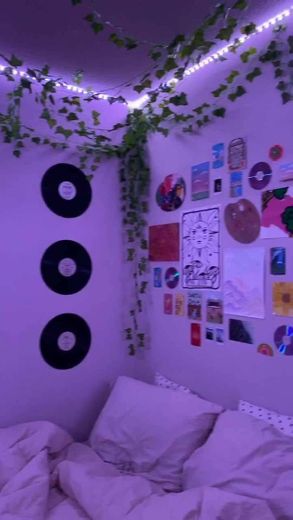 Quarto indie decoração 