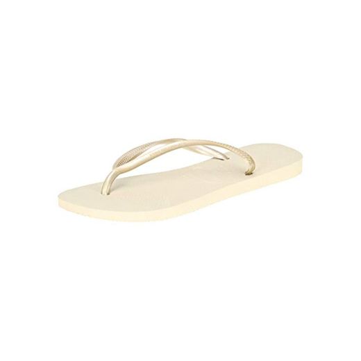 Havaianas Slim Chanclas Mujer, Oro