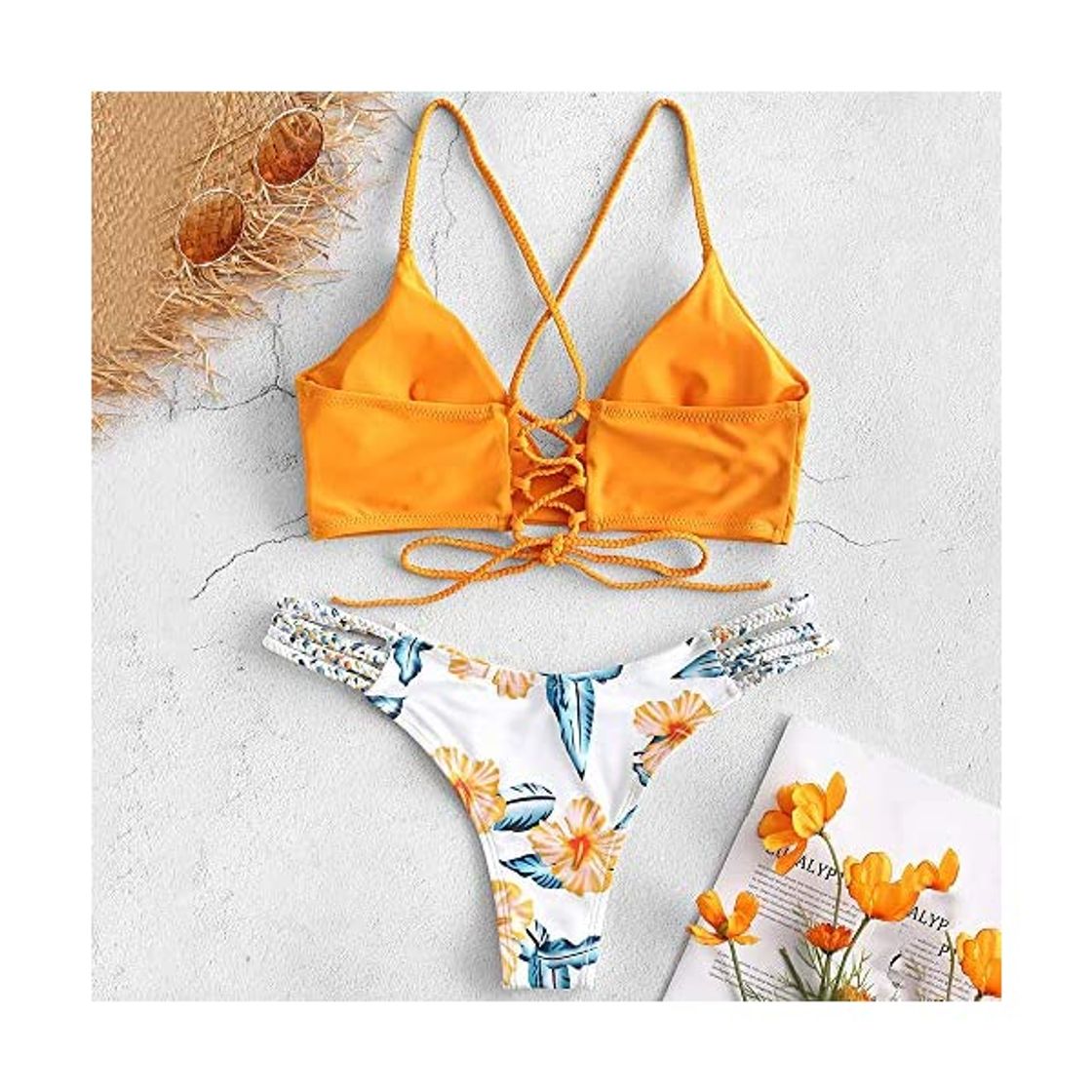 Producto ZAFUL - Bikini trenzado acolchado para mujer