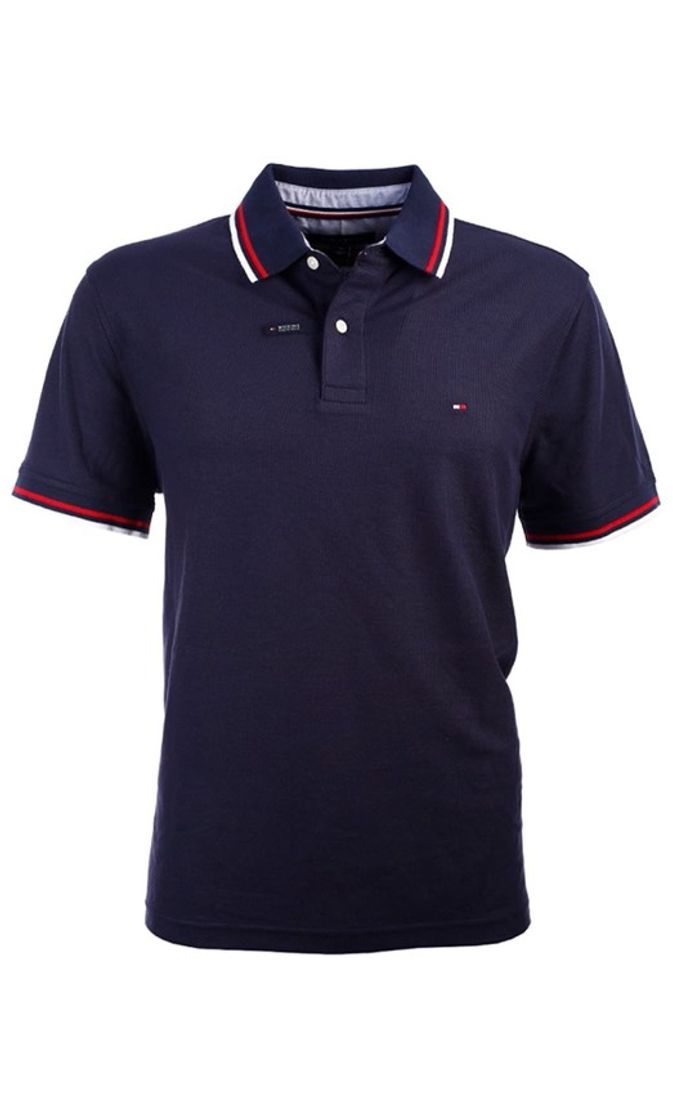 Fashion Tommy Hilfiger Men's Striped Collar Polo