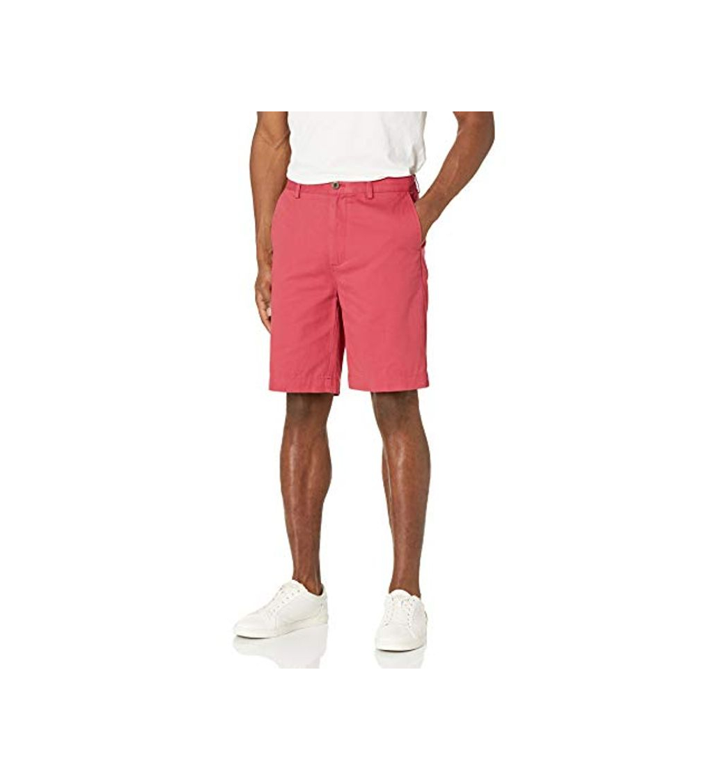 Fashion Amazon Essentials Classic-Fit Short Pantalones Cortos, Rojo