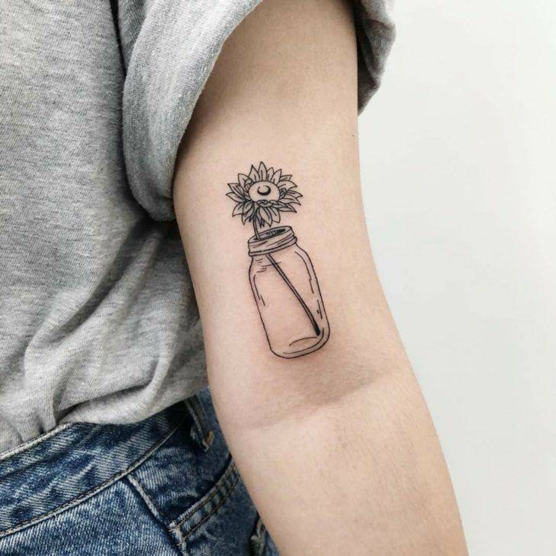 Social Tatuagem de girassol 