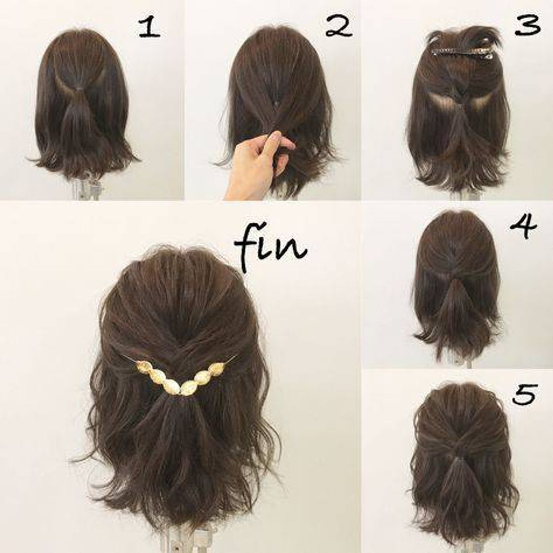 Fashion Penteado pra cabelo curto 