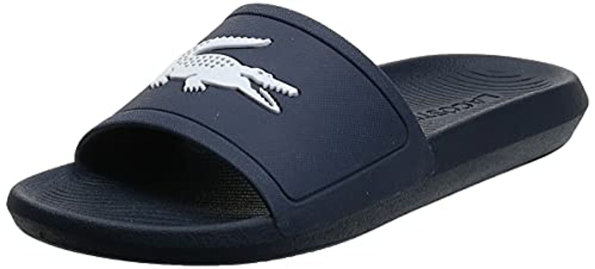 Social Lacoste Croco Slide 119 1 CMA, Sandalias de Punta Descubierta Hombre, Navy