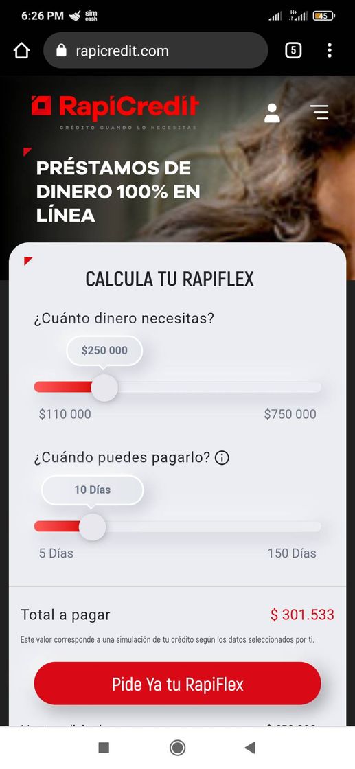 Social RapiCredit.com: Préstamos de dinero en línea | Créditos online