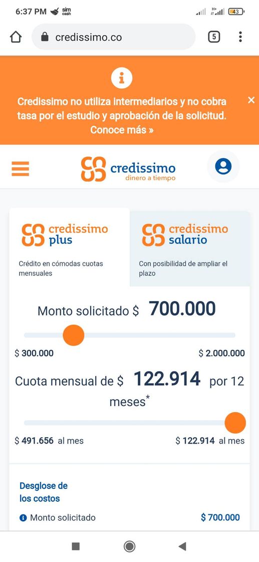 Social Credissimo: Préstamos rápidos hasta $2.000.000 - dinero a tiempo