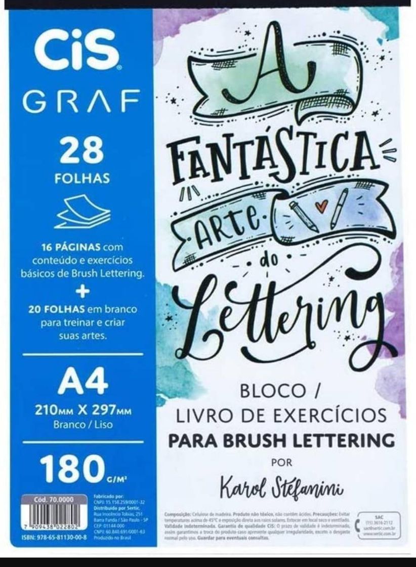 Producto Livro exercícios LETTERING