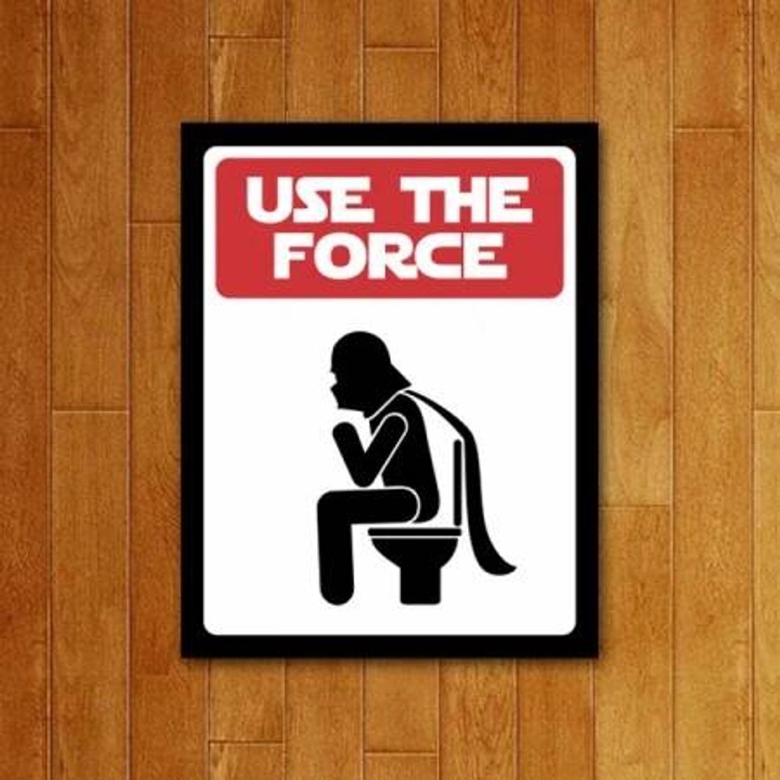 Producto Placa decorativa de banheiro Star Wars