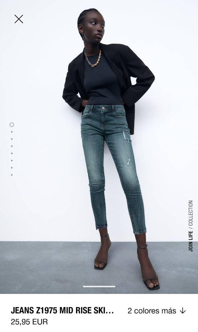 Moda Zara Jeans mid rise Z1975