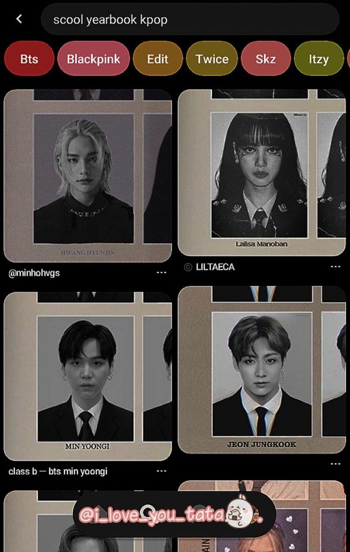 Social scool yearbook kpop