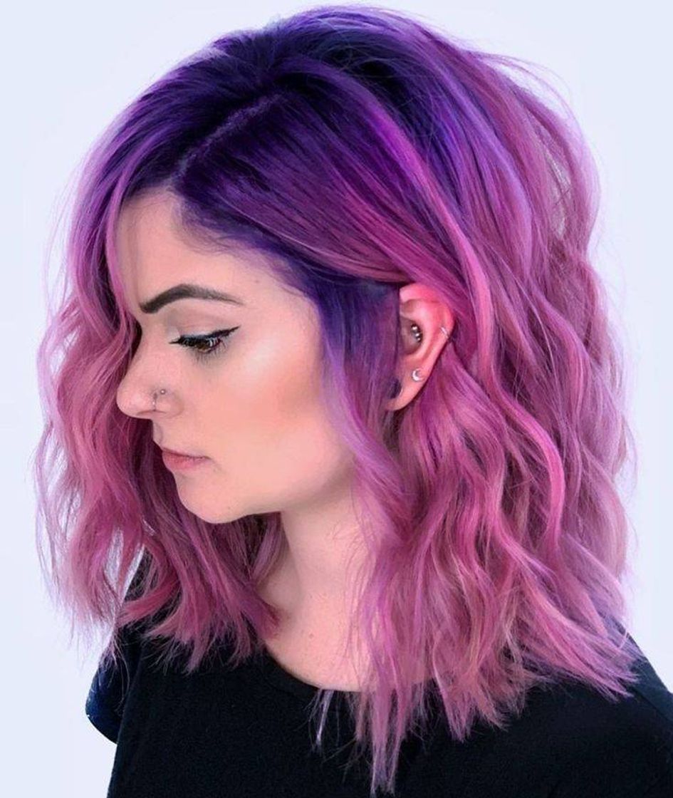 Fashion Pink and purple hair