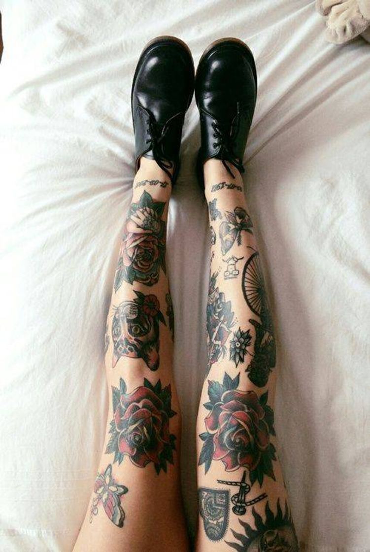 Fashion Tattoo old School - legs