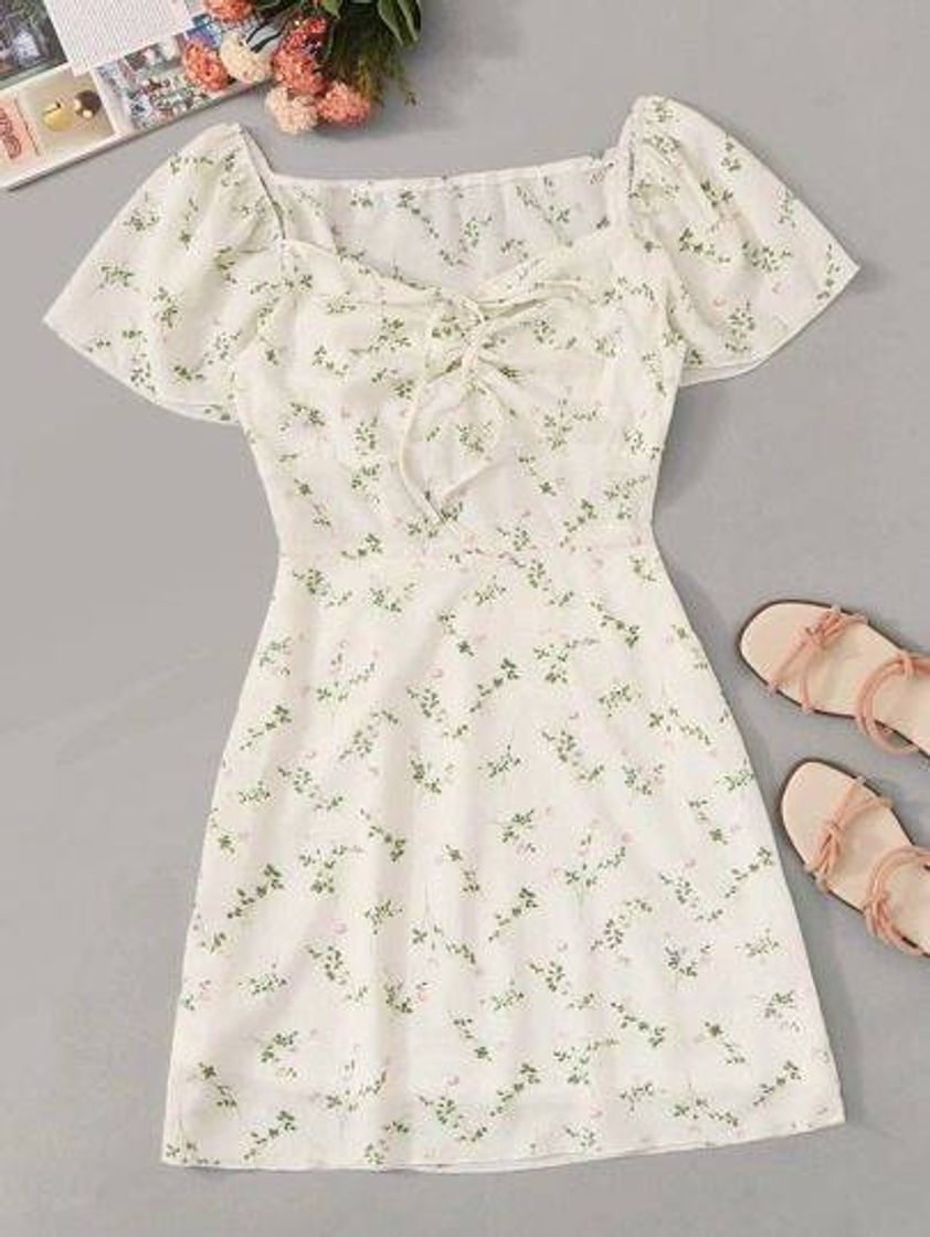 Fashion Vestido vintage branco